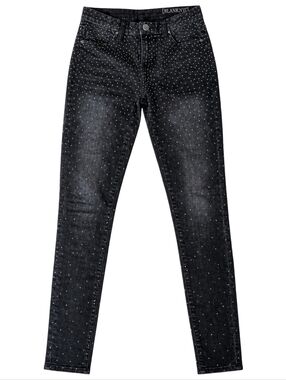 Blank NYC Spray On Instaglam black studded skinny jeans Size 25